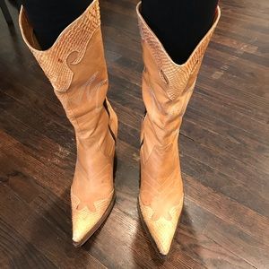 VERO CUOIO Western Italian leather boots